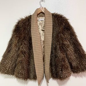 Calvin Klein fur jacket
